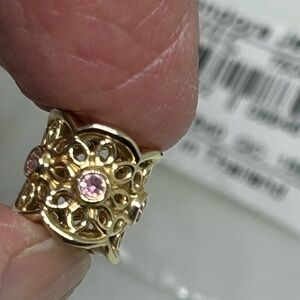 Pandora 14k Pink Sapphire Charm